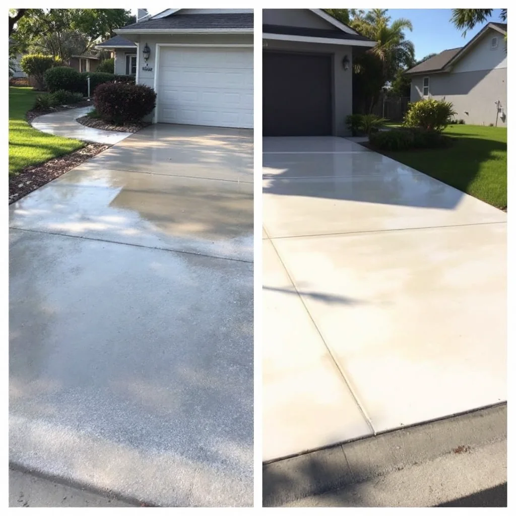 After Pressure Washing