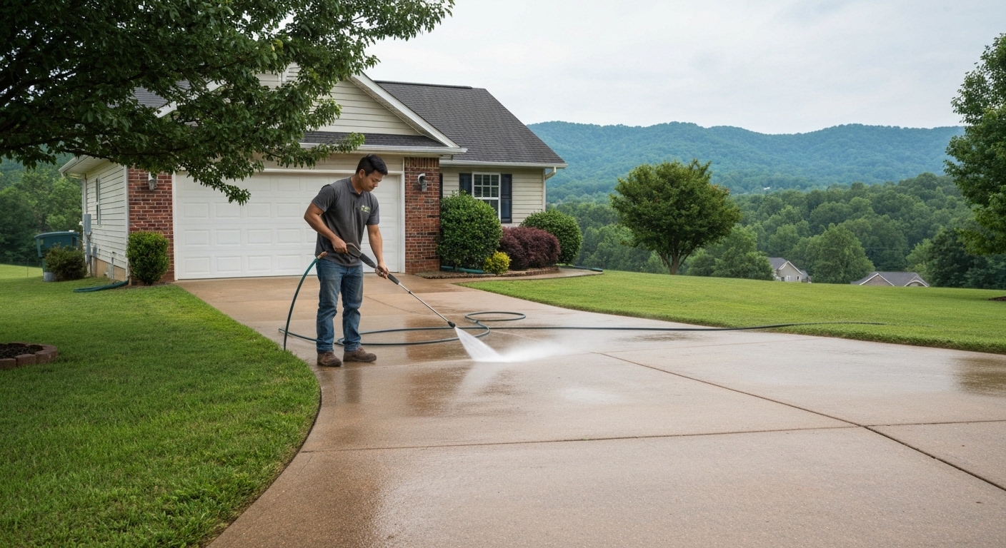Pressure washing in Lenoir City