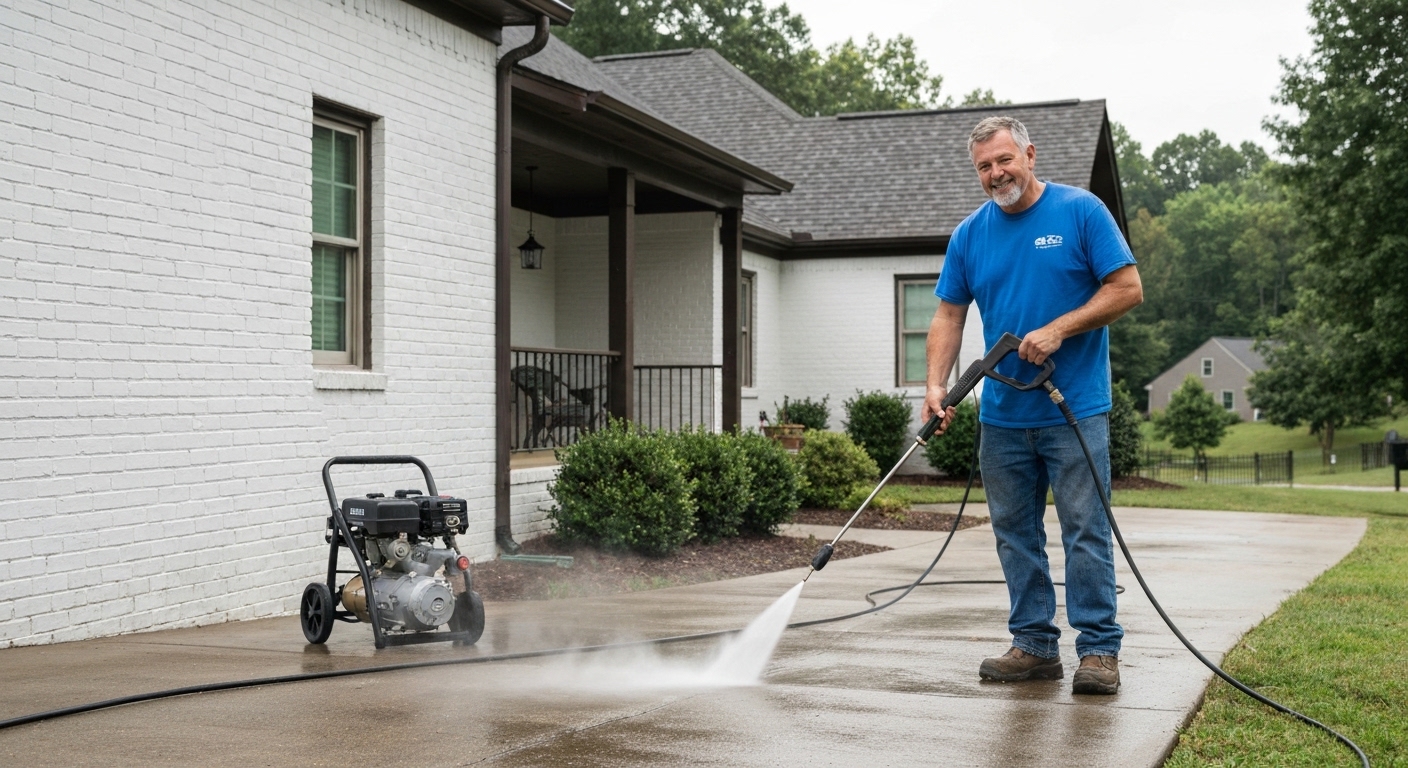Pressure washing in Oak Ridge