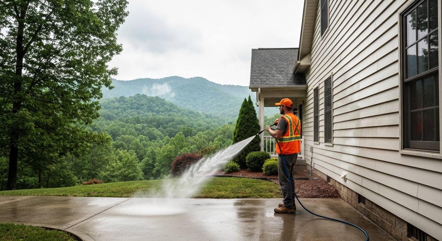Pressure washing in Sevierville